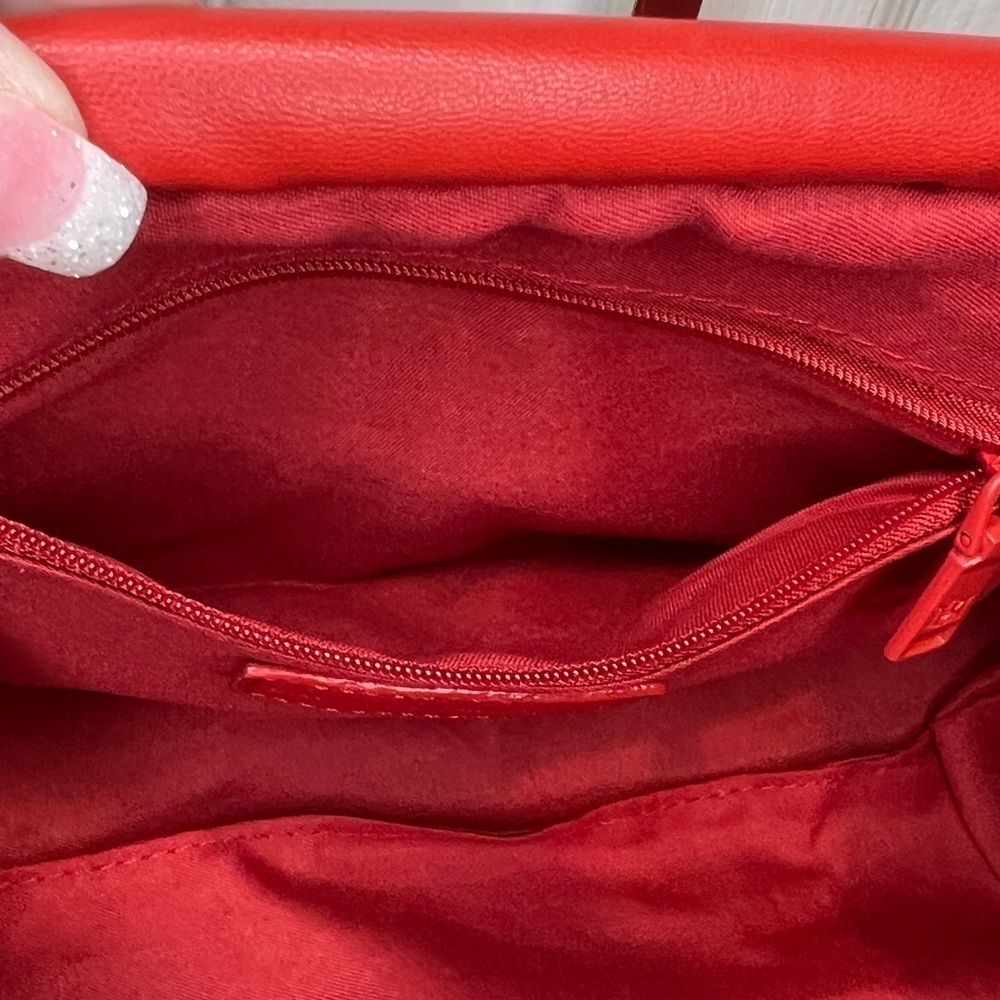 BADGLEY MISCHKA LOGO CROSSBODY BAG RED NEW WITH TAGS - Picture 11 of 14